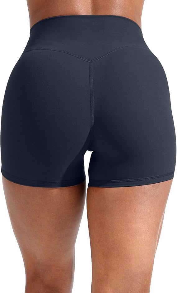 Women's Workout Gym Biker Shorts High Waisted Athletic Booty Yoga Shorts with Tummy Control - view 2