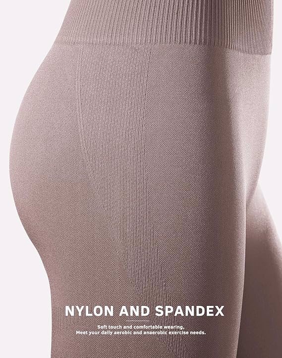 Workout Sets for Women 2 Piece High Waisted Seamless Leggings with Padded Stretchy Sports Bra Sets G - view 3