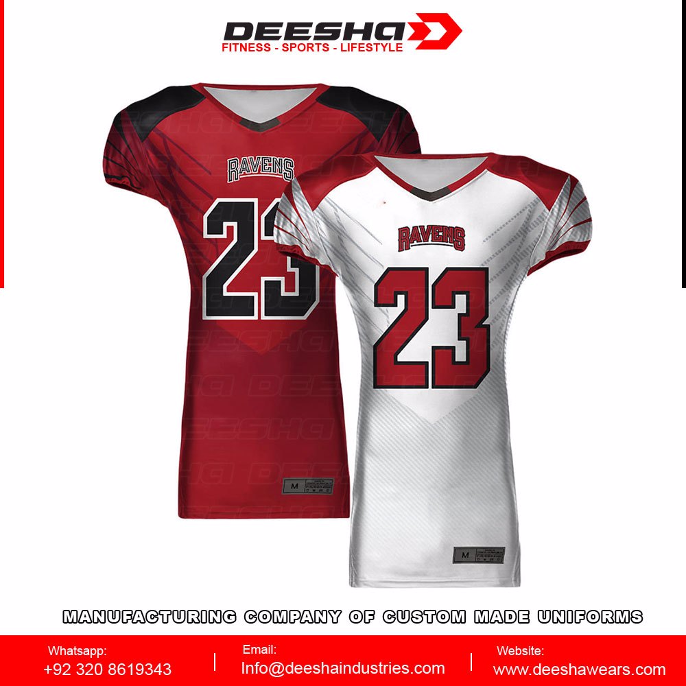American Football Reversible Jerseys Red & White Ravens - view 8