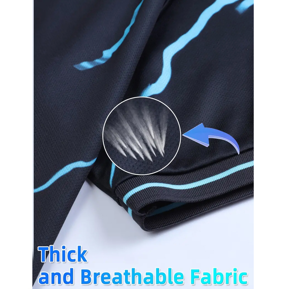 Comfort Fit Premium Quality Black Blue Color O Neck Style Adult Game Training Wear Soccer Uniform - view 4