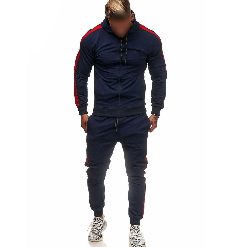 Hot Plain Men Training Jogging Wear Comfortable Eco Friendly Fitness Tracksuits - view 13