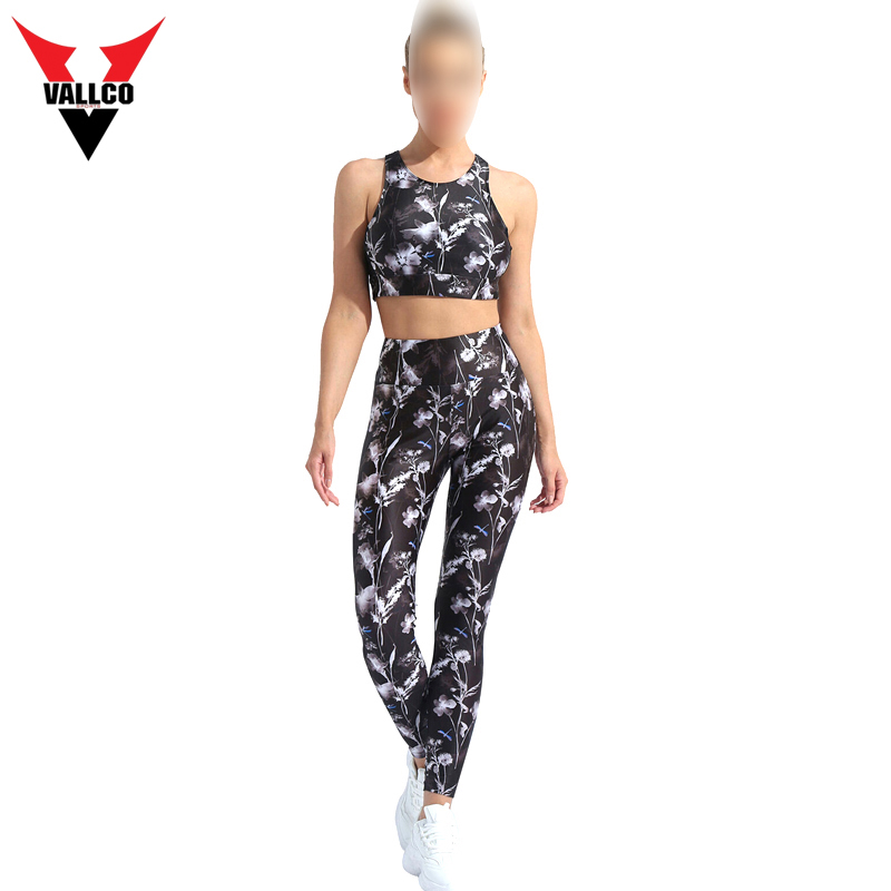 Sublimation Women Wear Home Practice High Performance Stretchable Sustainable Yoga Sets