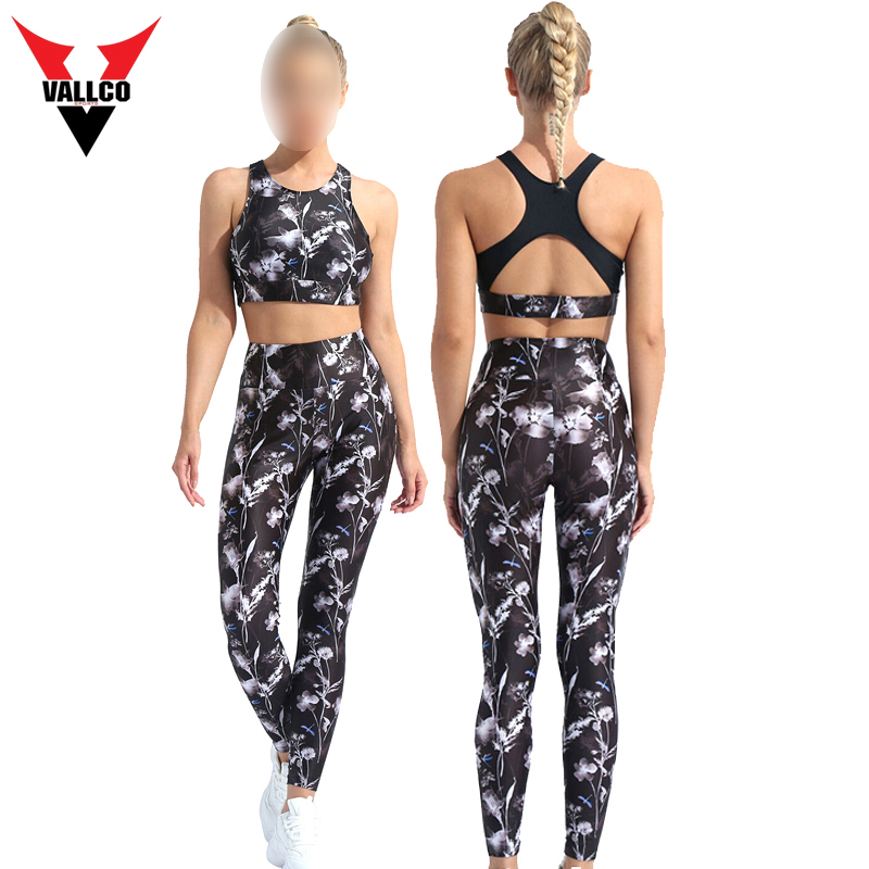 Sublimation Women Wear Home Practice High Performance Stretchable Sustainable Yoga Sets - view 4