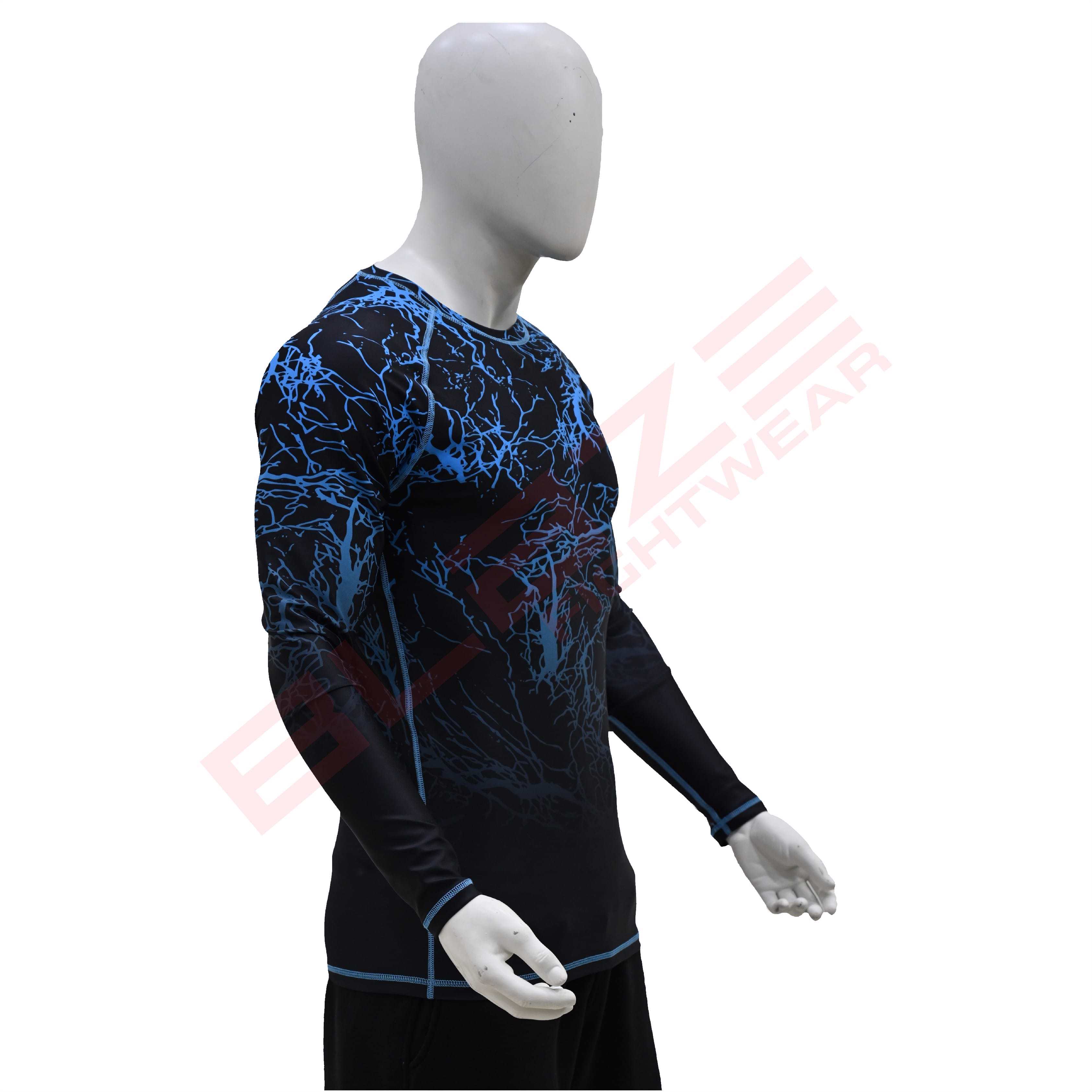 New Customized MMA Rash Guard full Sleeve Rash Guard OEM Sublimation printed High Quality BJJ SUITE  - view 4