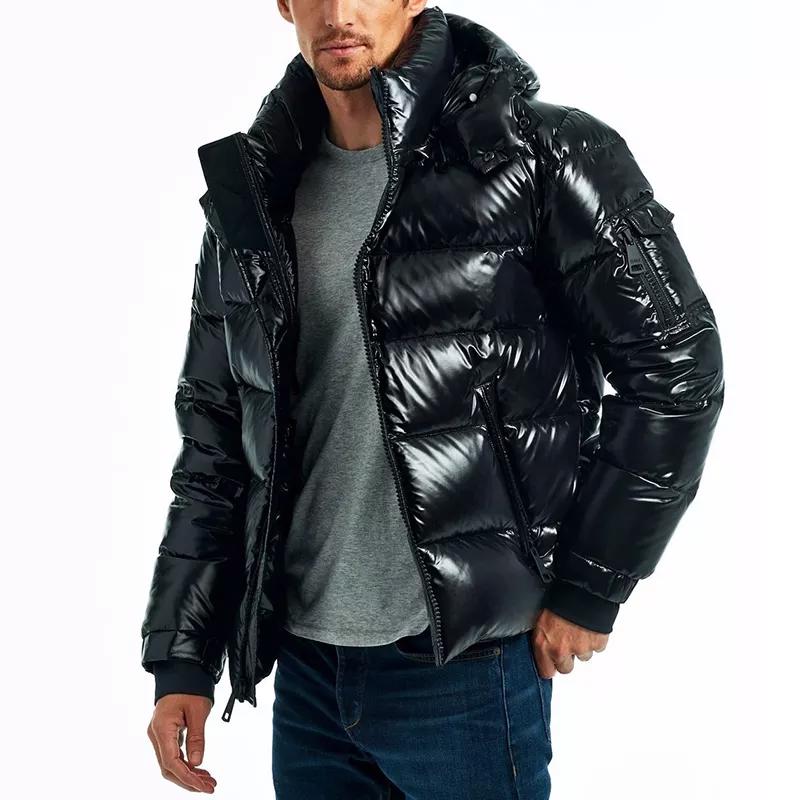 Custom windbreaker plain puffer jacket