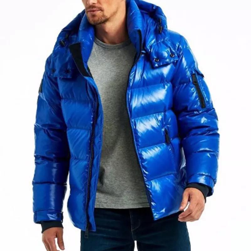 Custom windbreaker plain puffer jacket - view 2