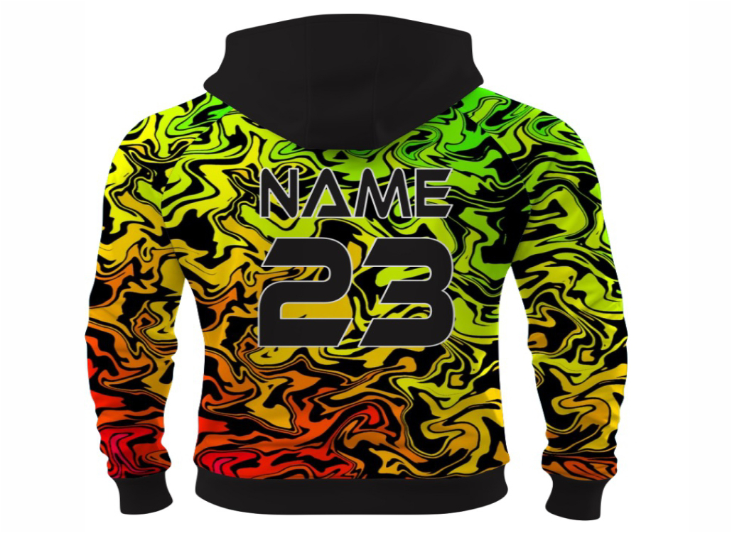 Custom Fleece Hoodie Sublimation Casual with Customize Design and Sublimation Printing. - view 5