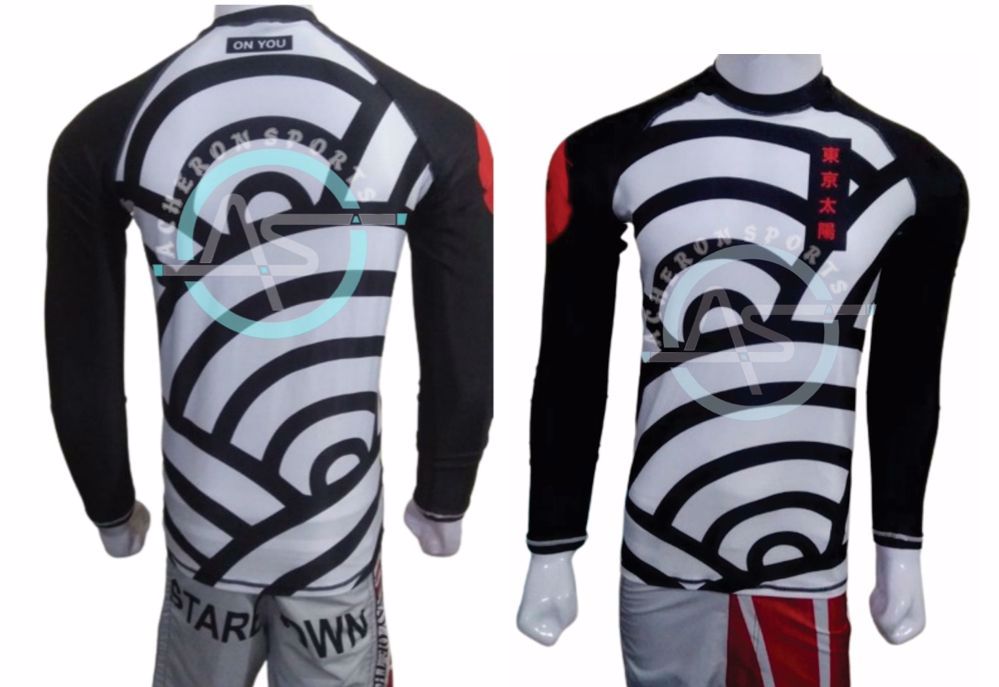 MMA/BJJ Rash Guard Custom Sublimation for Fighters Instructors Combat Sports For Clubs-Fighting
