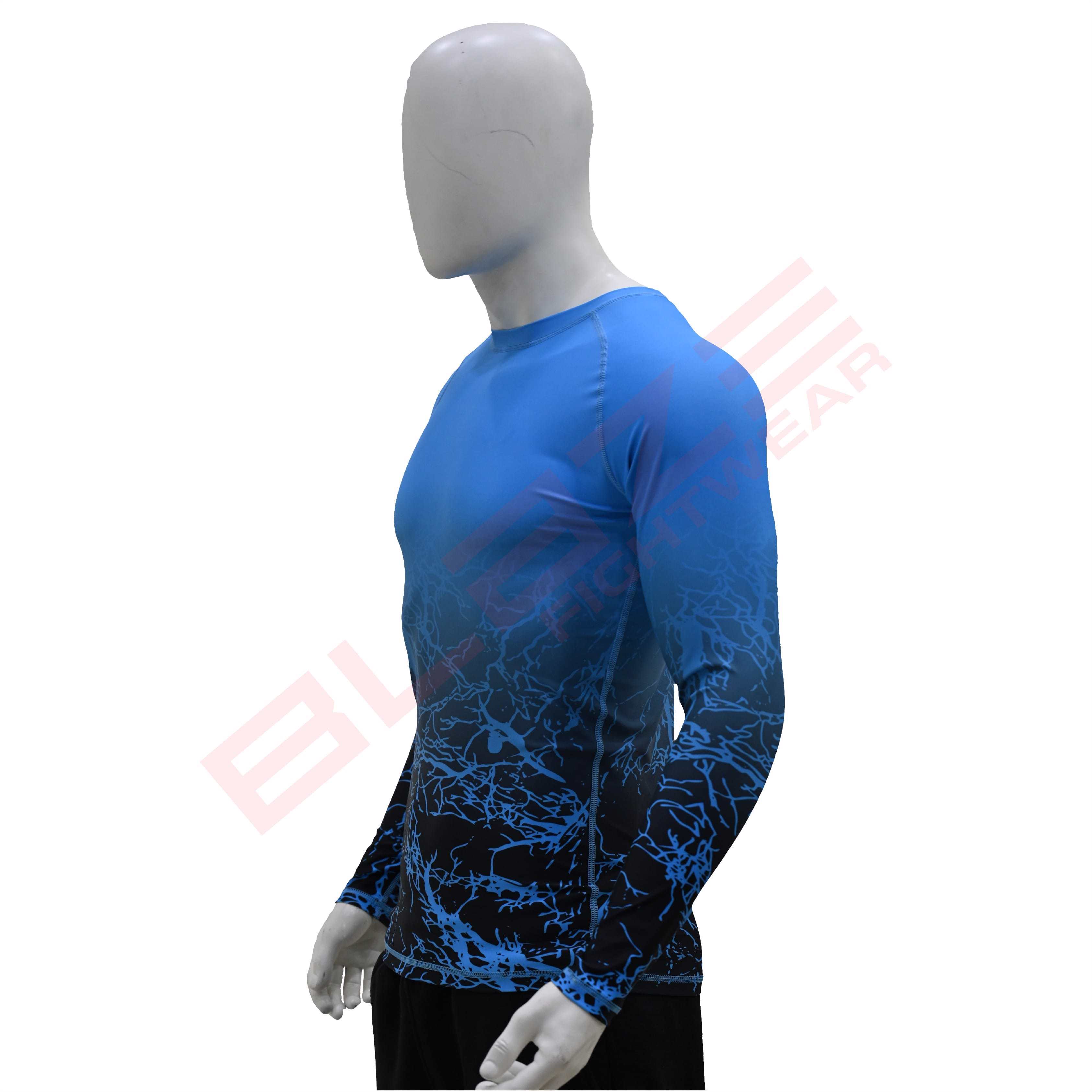 New Customized MMA Rash Guard full Sleeve Rash Guard OEM Sublimation printed High Quality BJJ SUITE 