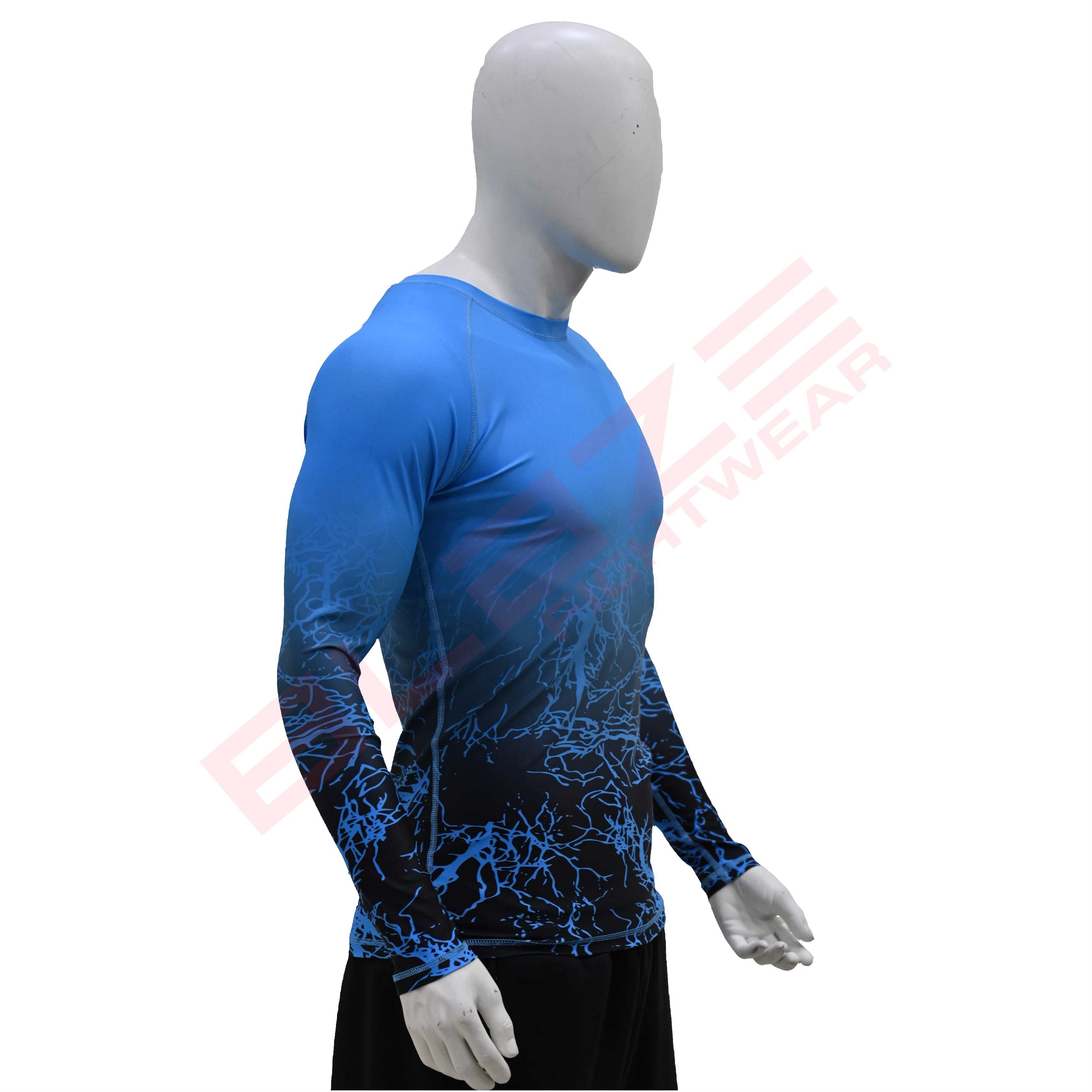 New Customized MMA Rash Guard full Sleeve Rash Guard OEM Sublimation printed High Quality BJJ SUITE  - view 2