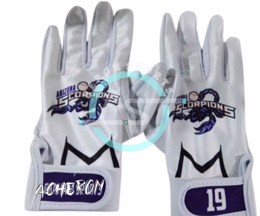 Custom Sublimation Baseball Gloves Short Cuff Batting Gloves with Good Quality Materials 