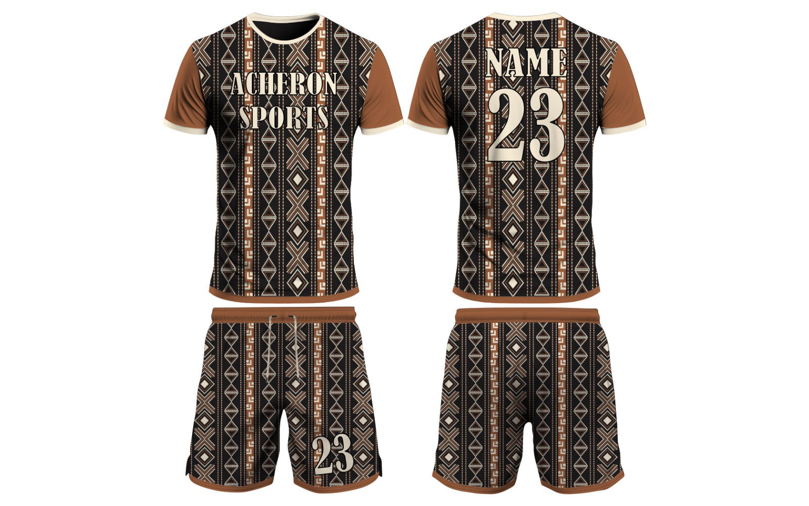  Team Club Soccer Uniforms Football Shirts Two Pcs Shorts Set Custom Sublimation Soccer Jersey Set  - view 6