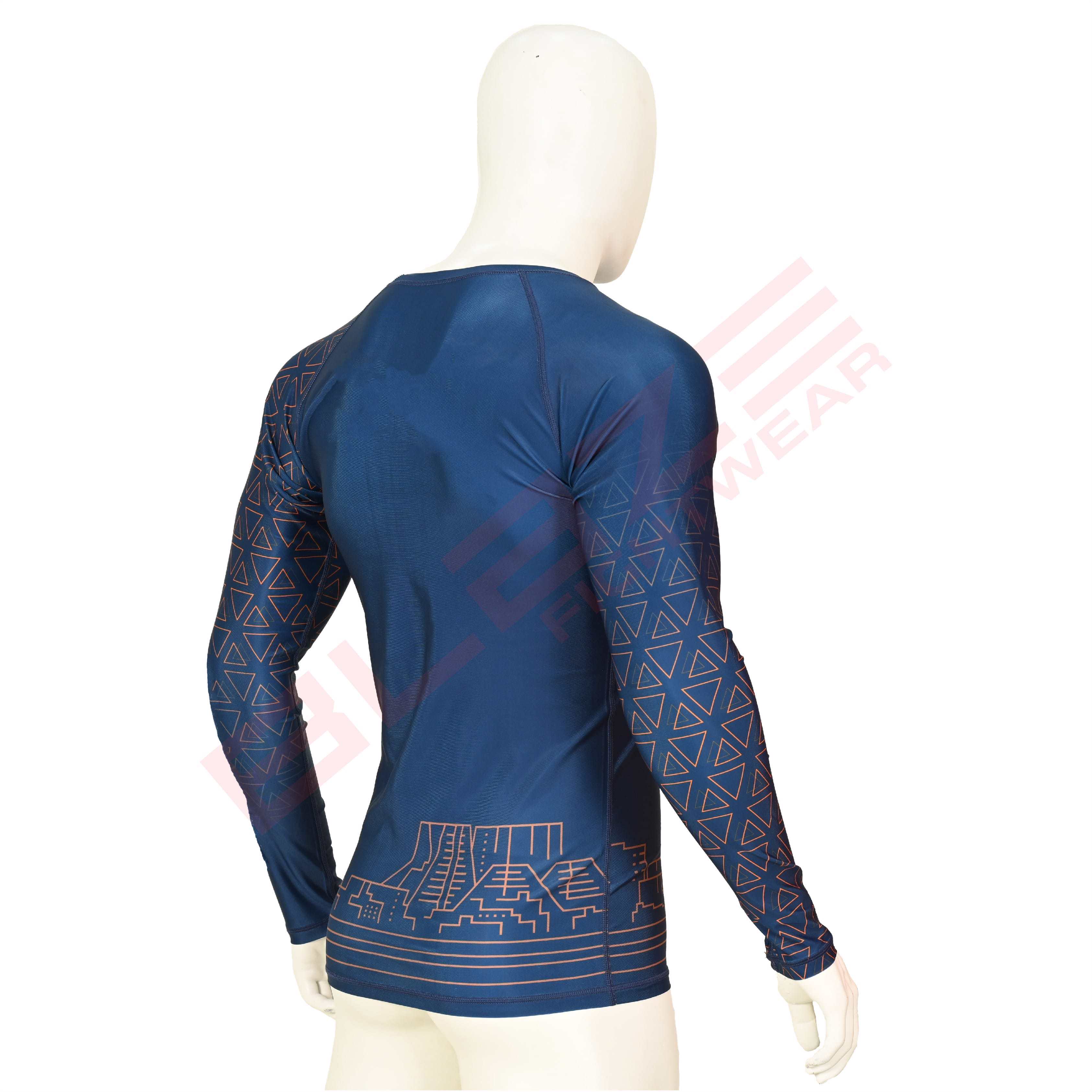 New Customized MMA Rash Guard full Sleeve Rash Guard OEM Sublimation printed High Quality BJJ SUITE  - view 3