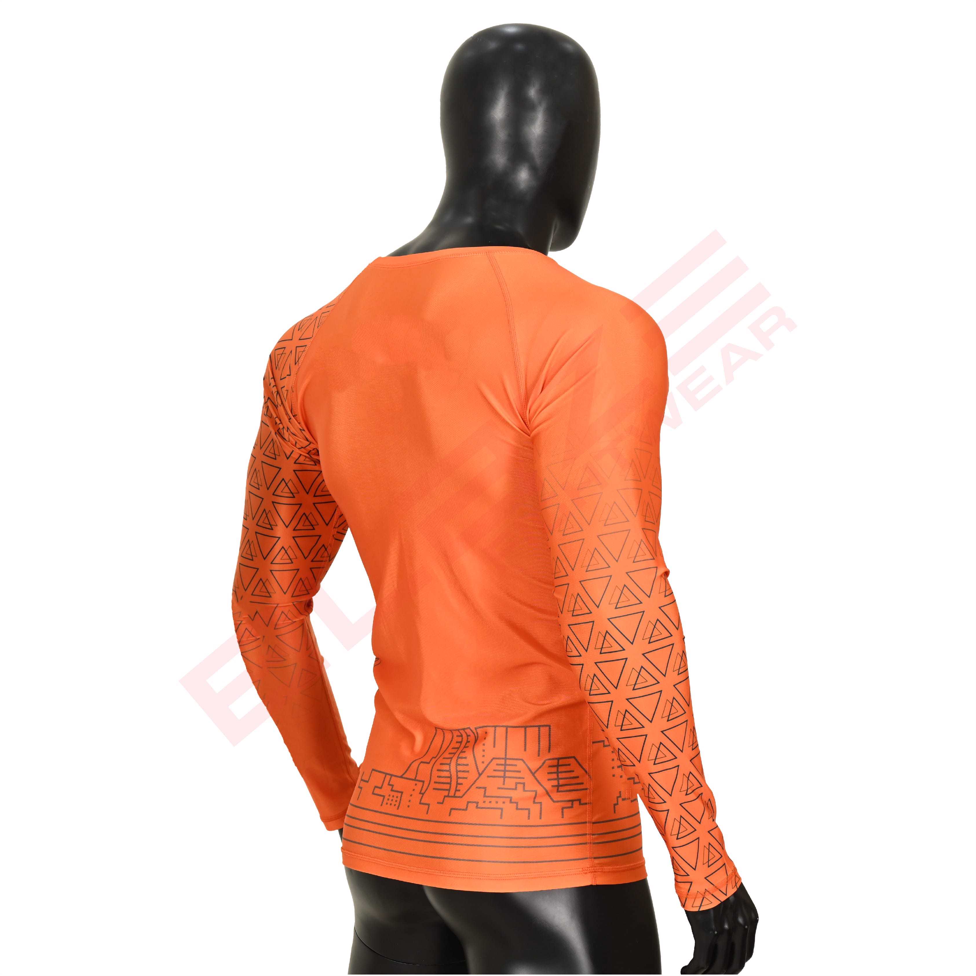 New Customized MMA Rash Guard full Sleeve Rash Guard OEM Sublimation printed High Quality BJJ SUITE  - view 4