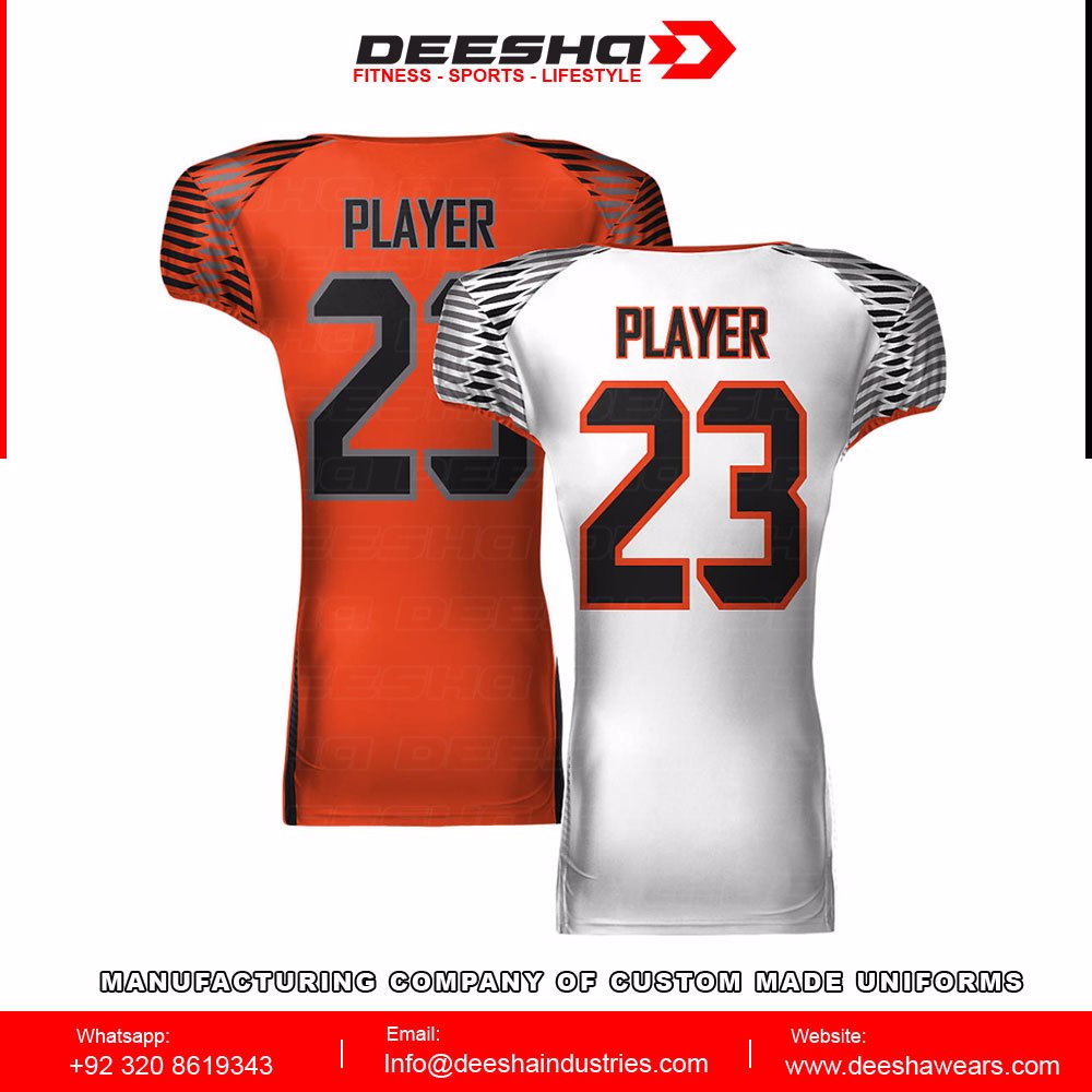 American Football Reversible Jerseys Orange & White Hawks - view 3