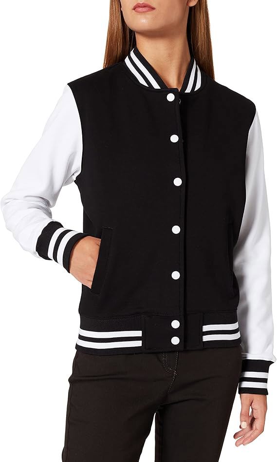 Women's Ladies Sweat College Jacket Varsity