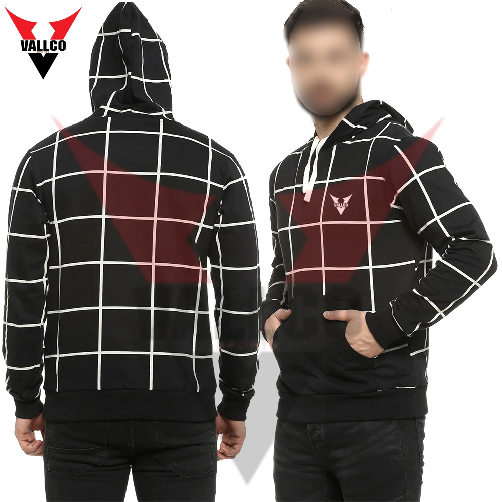 High Quality Black And White Lining Blank Street Wear Breathable OEM Service Men Hoodies - view 6
