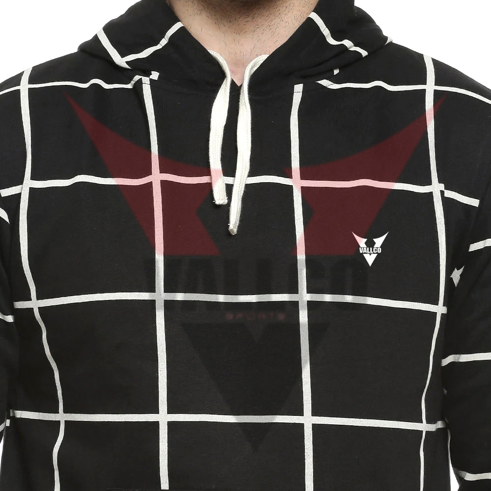 High Quality Black And White Lining Blank Street Wear Breathable OEM Service Men Hoodies - view 7