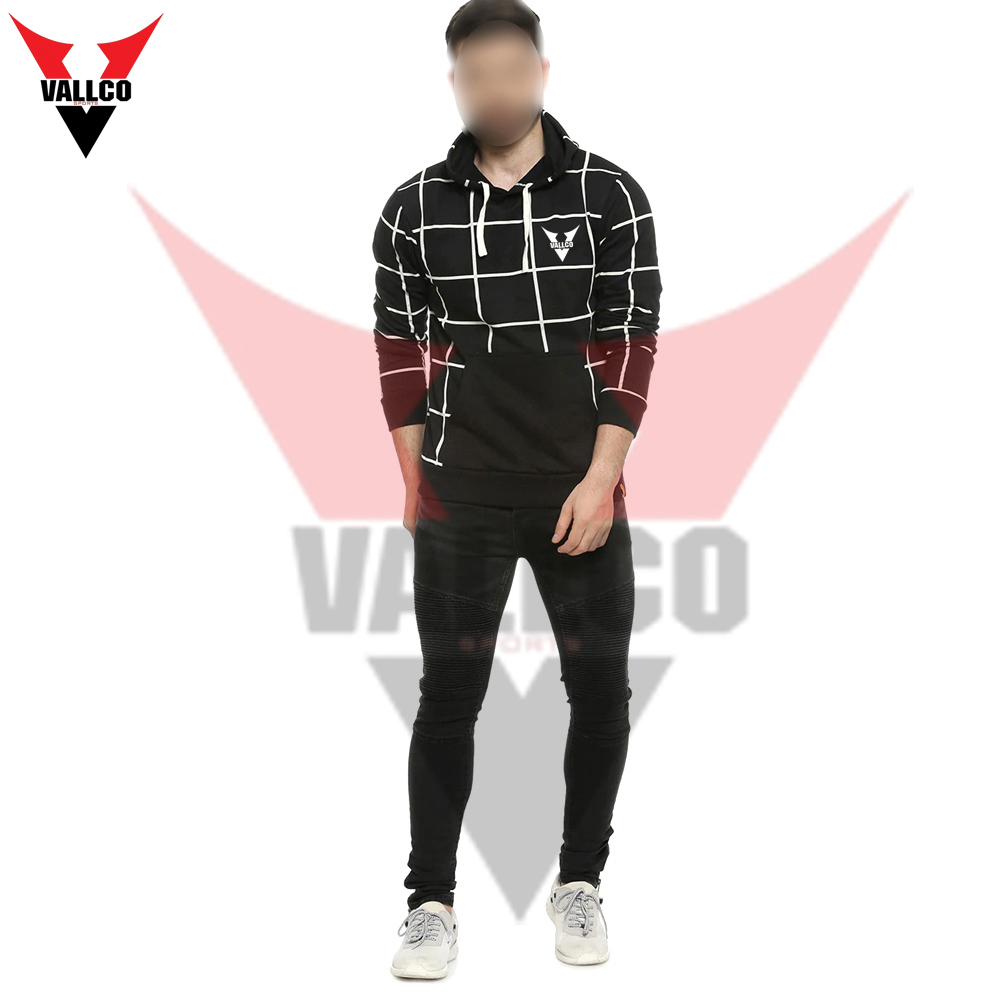 High Quality Black And White Lining Blank Street Wear Breathable OEM Service Men Hoodies - view 15