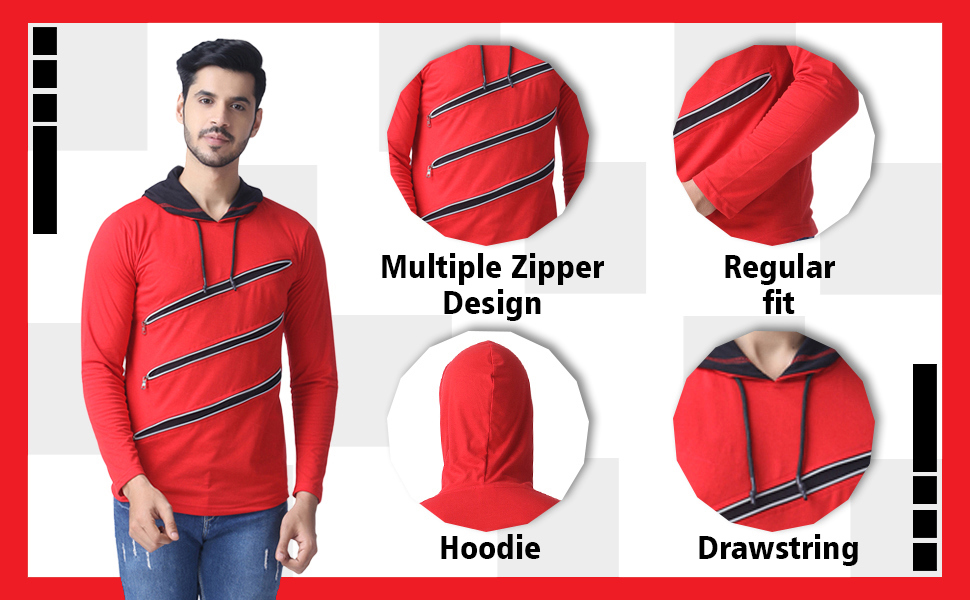 Yellow Black Contrast Color New Arrival Fully Customized Made Men Outer Wear Hoodies - view 12