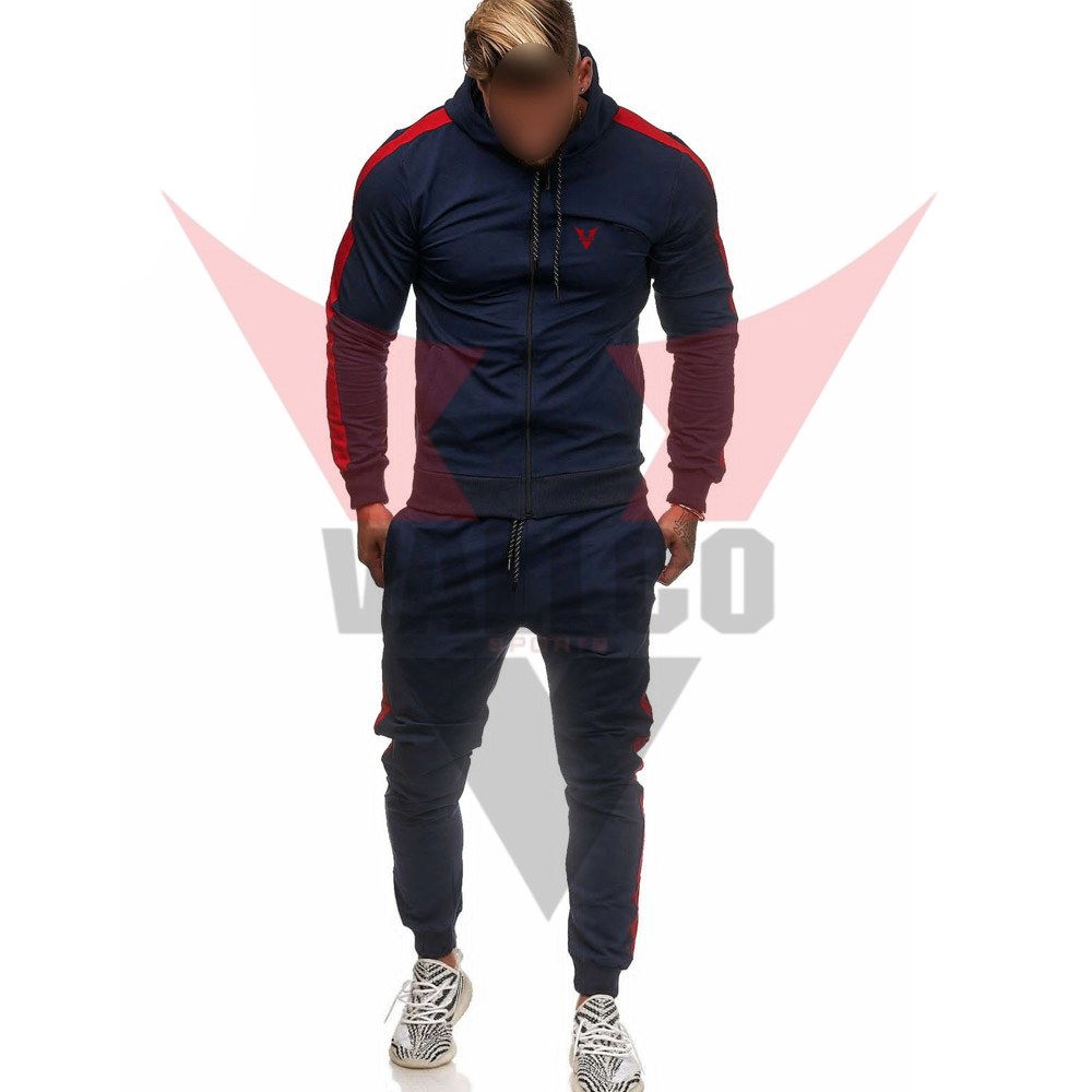 OEM Service Breathable Premium Quality Own Contrast Color Men Street Wear Tracksuits