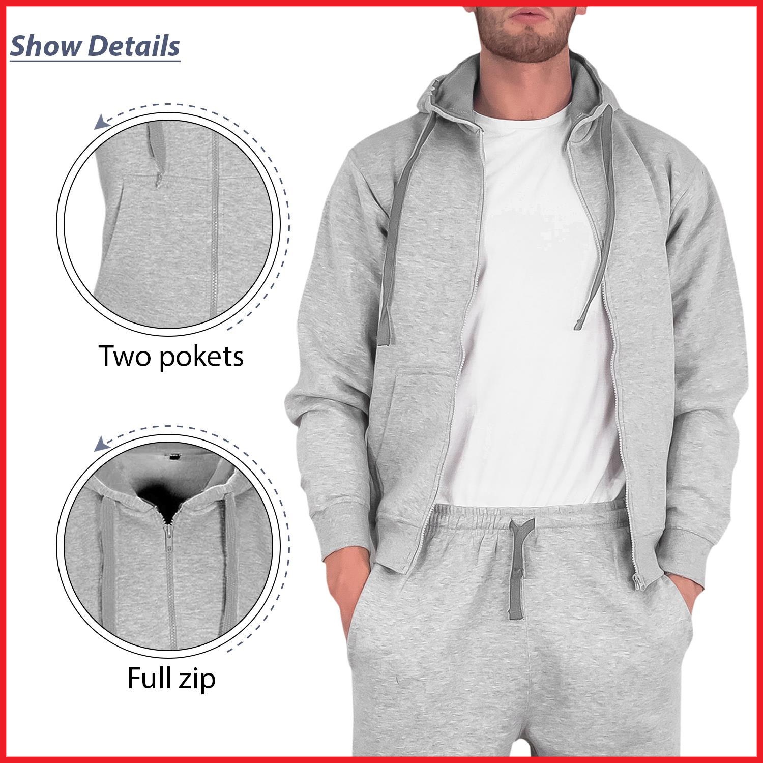 Best Selling Jogging Wear Pullover Style Blue And White Contrast Color Men Outer Wear Tracksuits - view 20