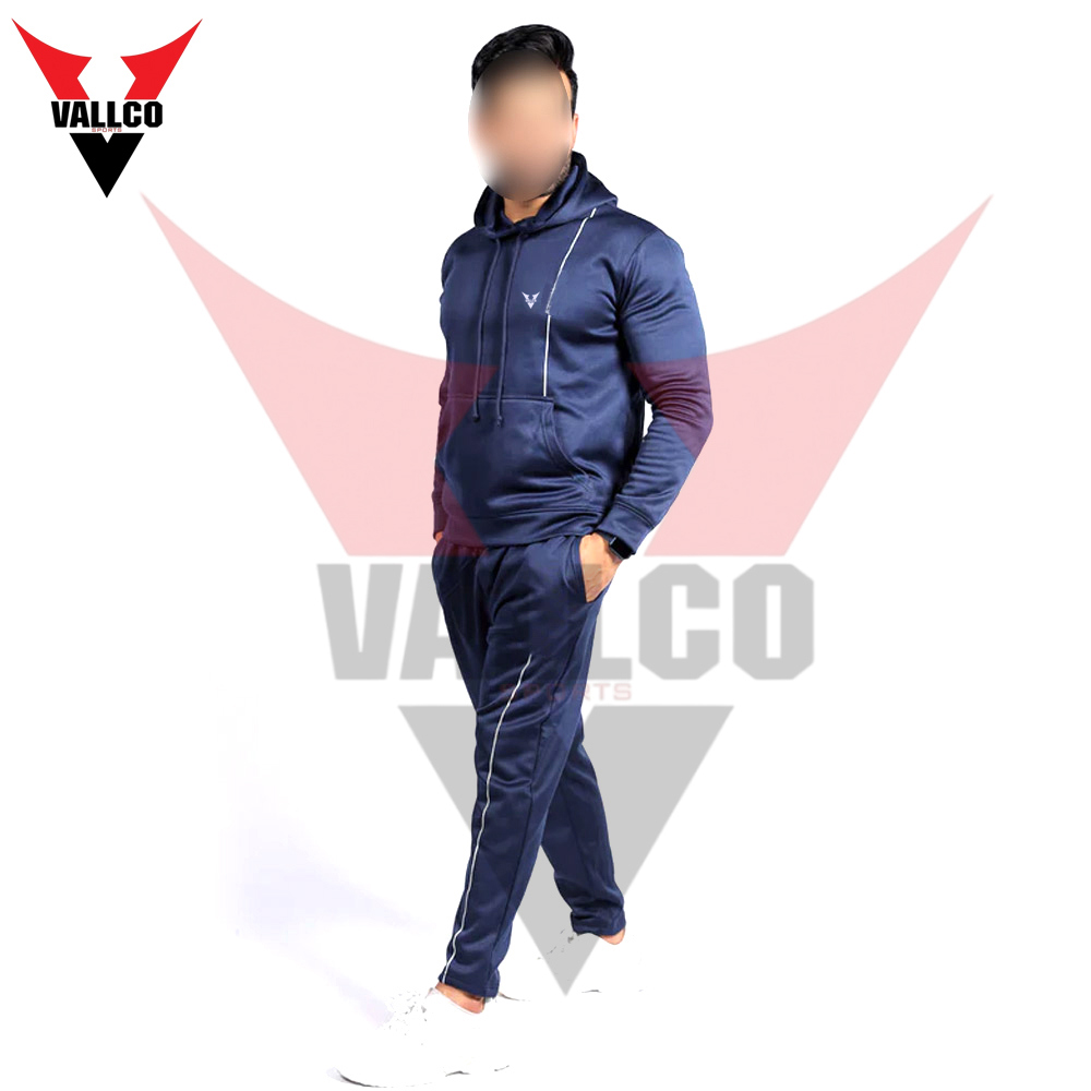 Street Wear Blue Color  Pullover Style With Hood Highest Quality Men Outer Wear Tracksuits - view 8