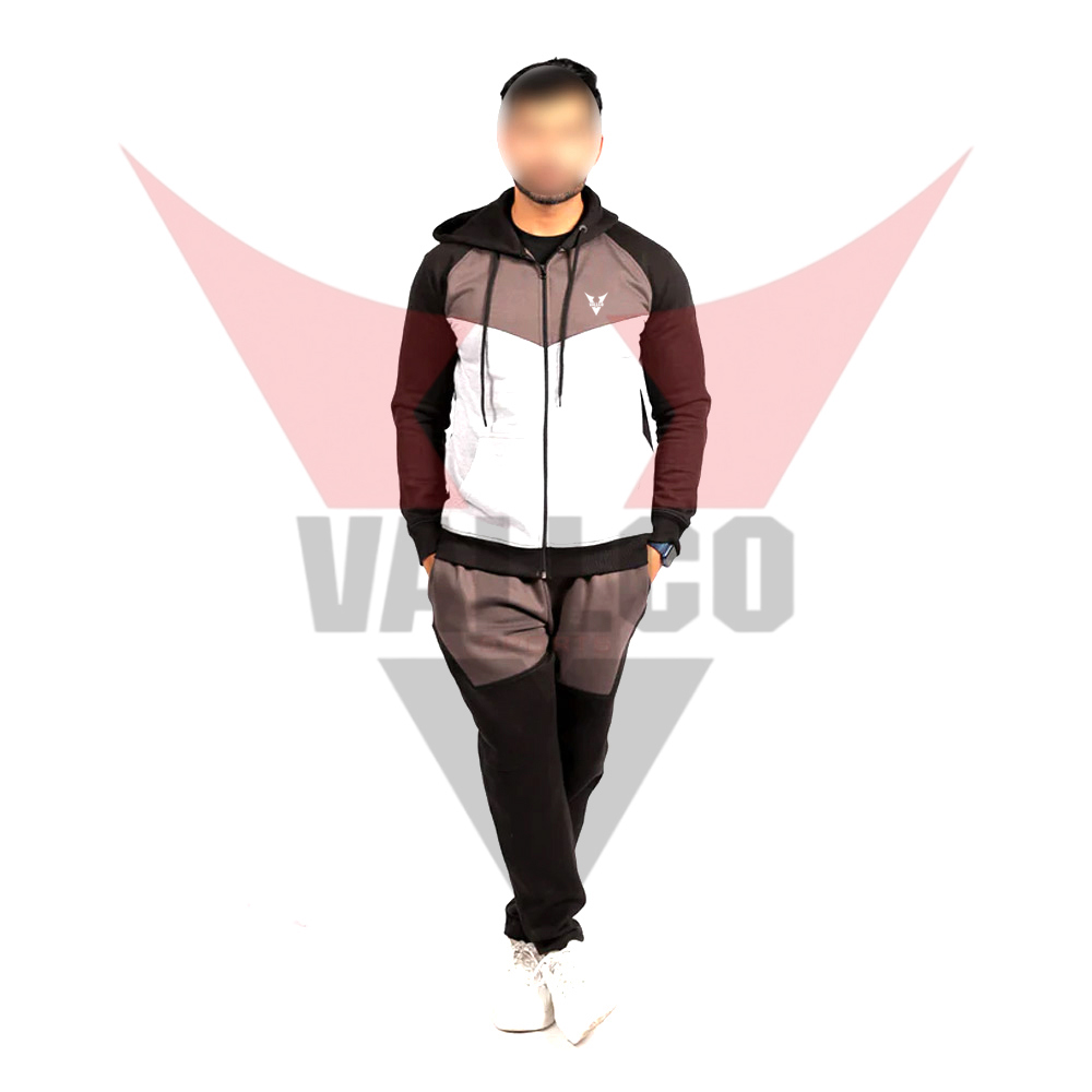 Full Zipper Highest Quality Two Tone Color Best Supplier Oem Service Comfortable Men Wear Tracksuits