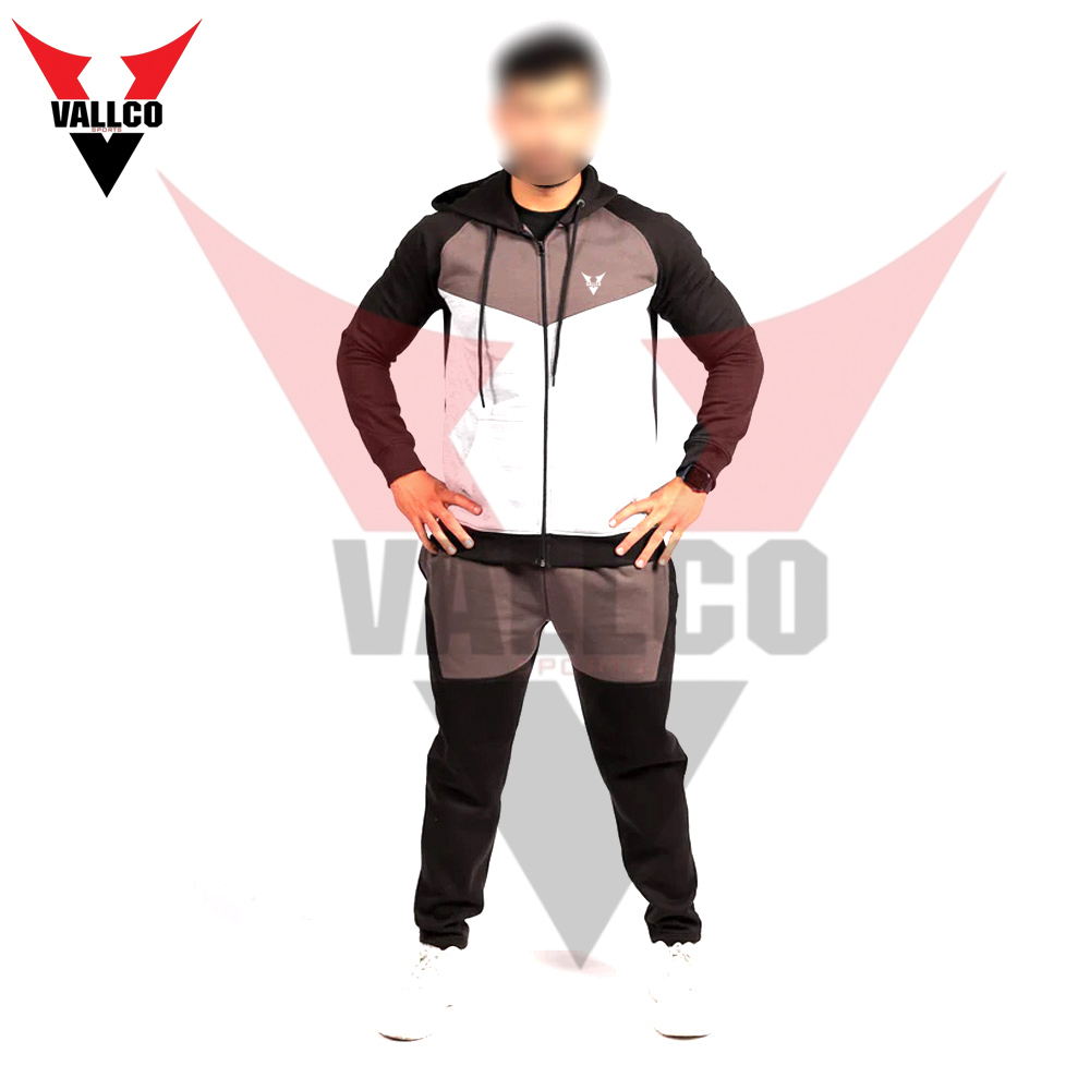 Full Zipper Highest Quality Two Tone Color Best Supplier Oem Service Comfortable Men Wear Tracksuits - view 3