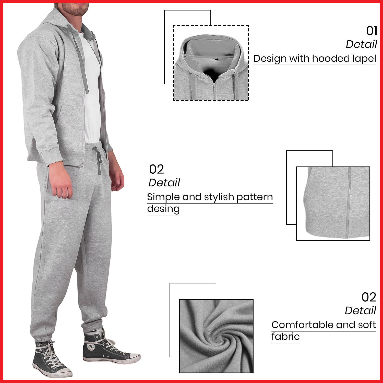Full Zipper Highest Quality Two Tone Color Best Supplier Oem Service Comfortable Men Wear Tracksuits - view 13