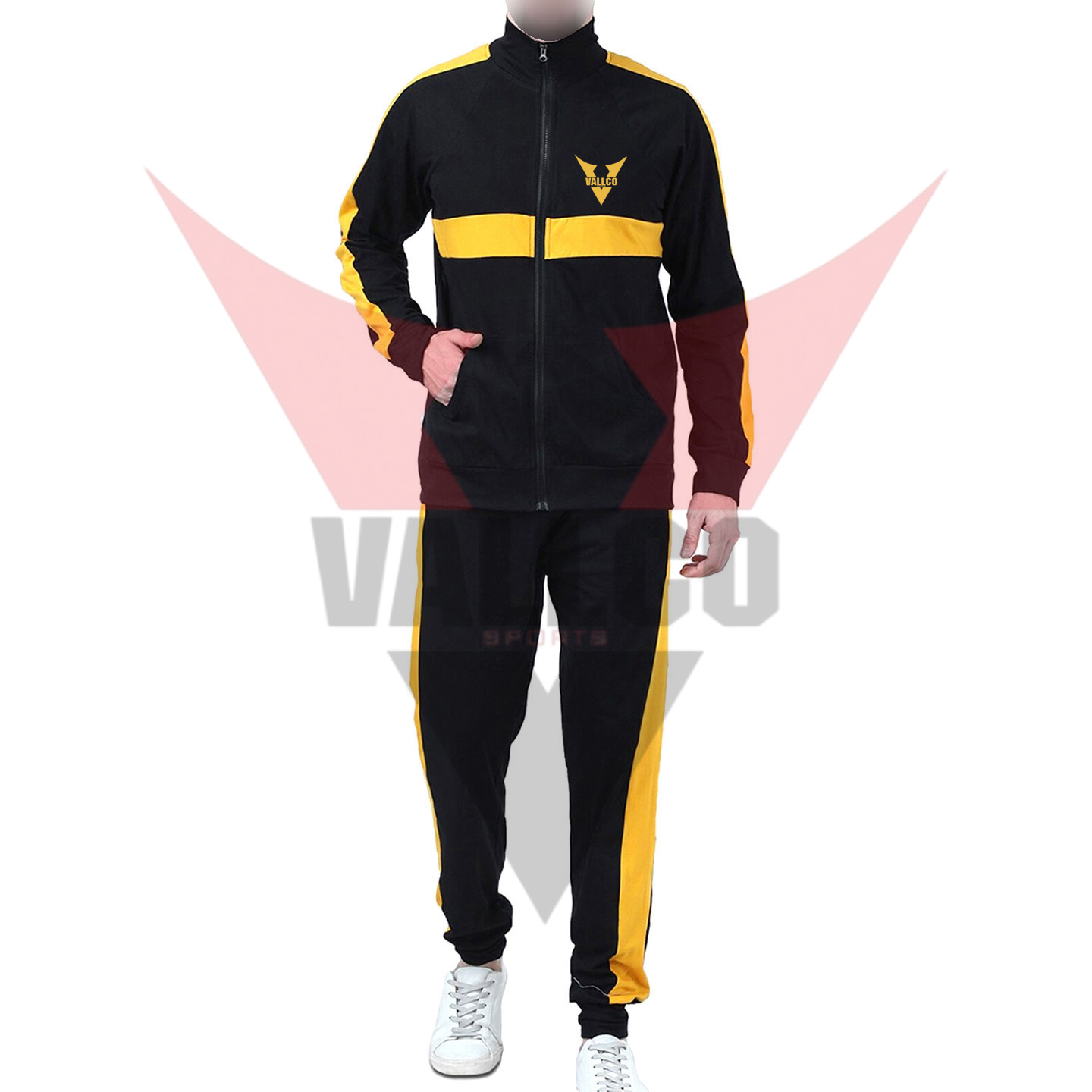 Premium Quality Zip Plain Jogging Suit For Men Tech Fleece Tracksuit Adults Winter Jogging Sets - view 19