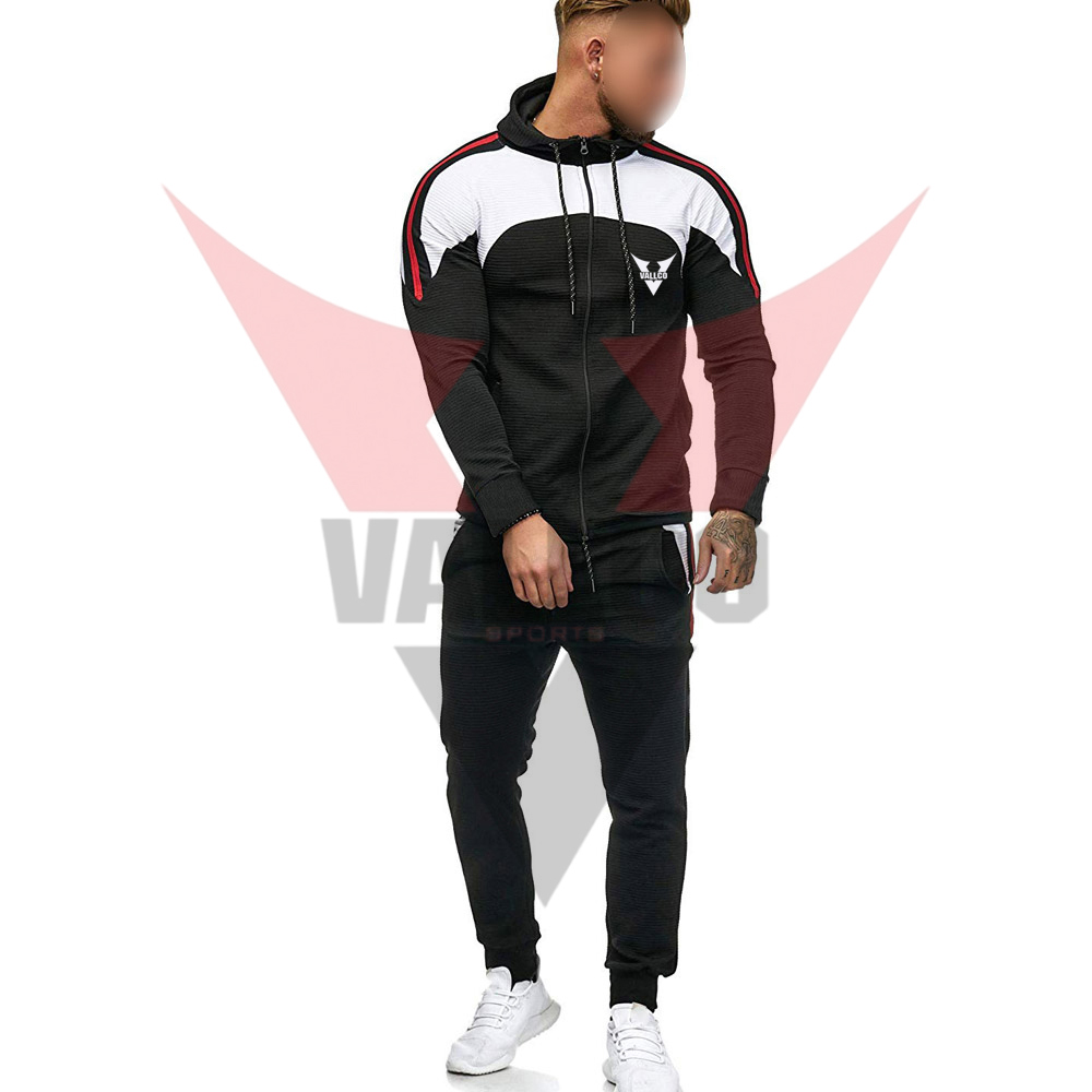 2 Pcs Set Full Zipper Style In One Solid Color Good Quality Slim Fit Outer Wear Men Tracksuits - view 18