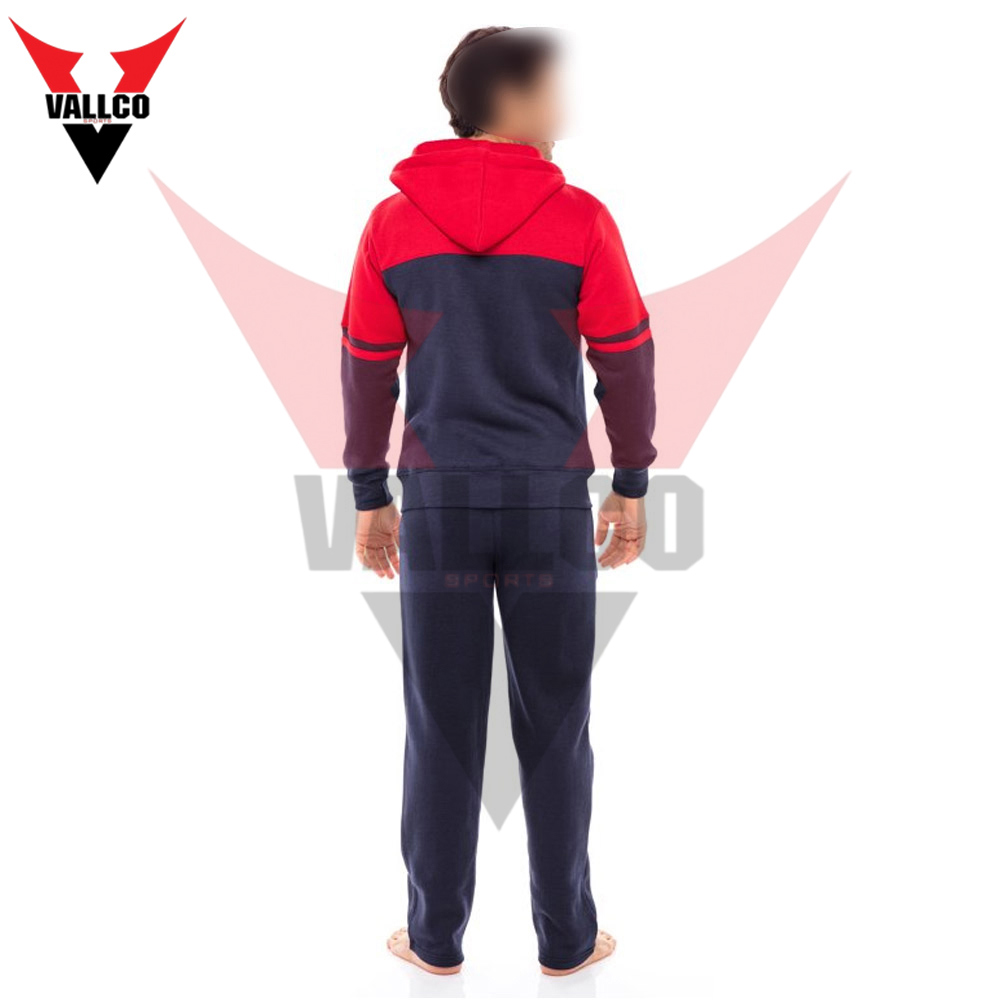 Navy Blue Zipper With Hood Highest Quality Make Your Own Jogging Wear Newest Tracksuits - view 6