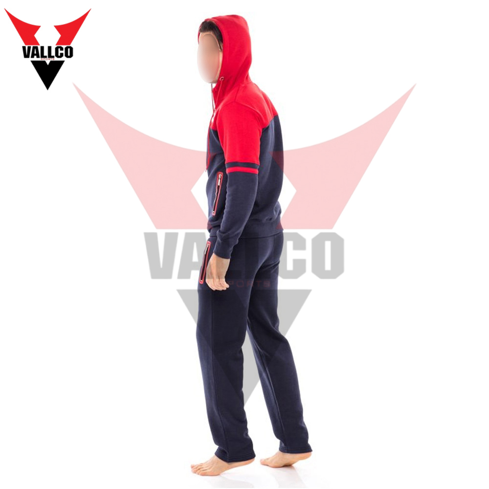 Navy Blue Zipper With Hood Highest Quality Make Your Own Jogging Wear Newest Tracksuits - view 10