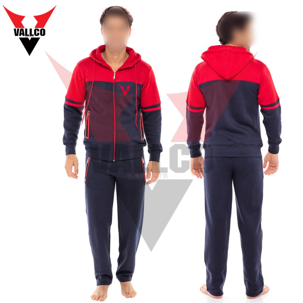 Navy Blue Zipper With Hood Highest Quality Make Your Own Jogging Wear Newest Tracksuits - view 12