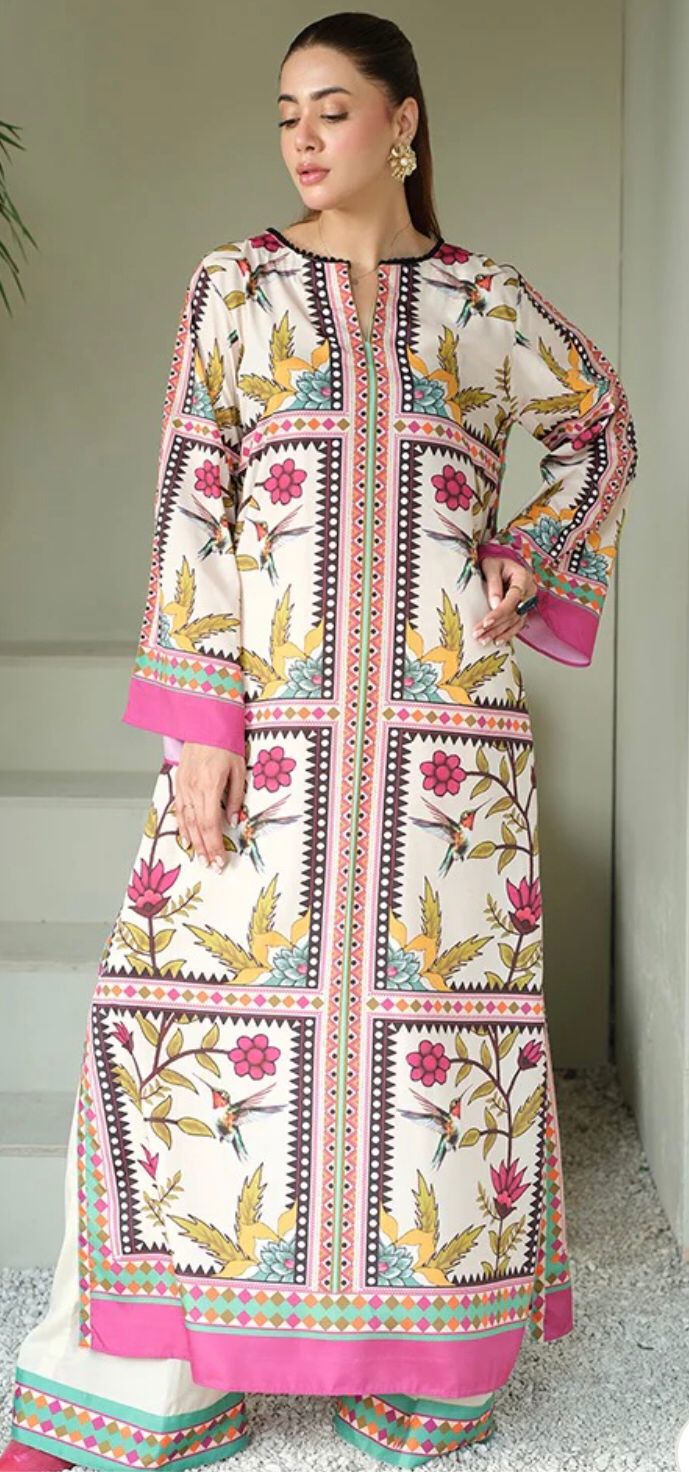 Silk Digital Print Co-Ord Sets - view 8