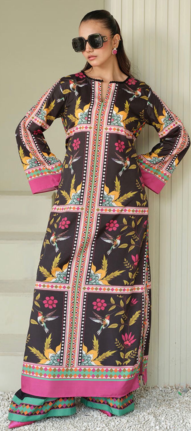 Silk Digital Print Co-Ord Sets - view 11