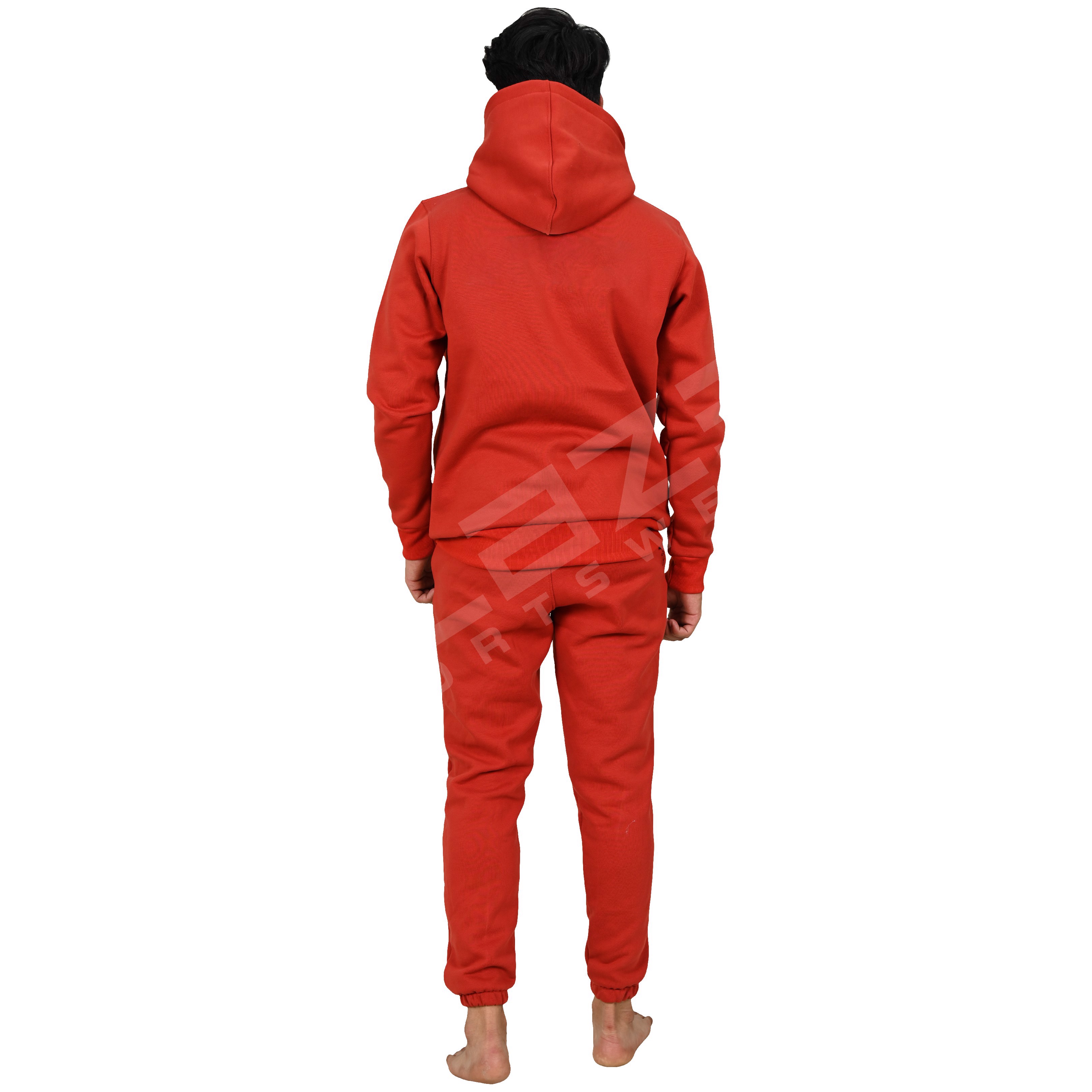 New Men Tracksuits Hooded Solid Color tracksuit and Autumn Winter Pullover Joggers Trousers - view 3