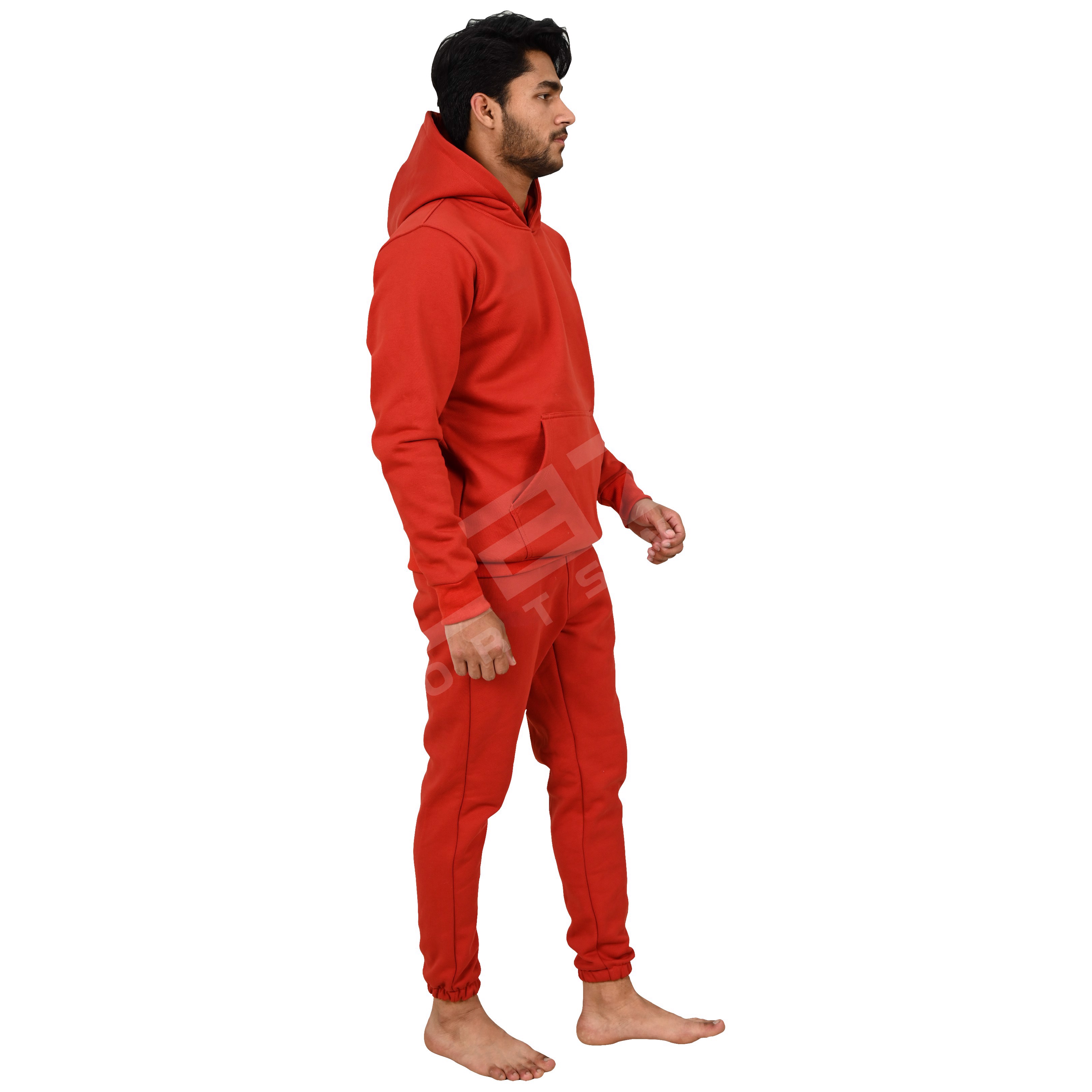 New Men Tracksuits Hooded Solid Color tracksuit and Autumn Winter Pullover Joggers Trousers - view 4