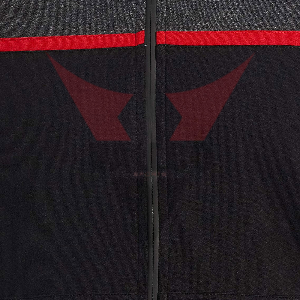 Full Zipper Highest Quality Black Red Color Good Selling Make Your Own Men Wear Tracksuits - view 12