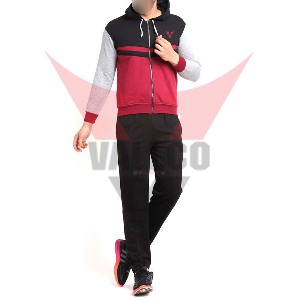 Pullover Style Customized Contrast Color Highland Quality With Best Price Men Tracksuits