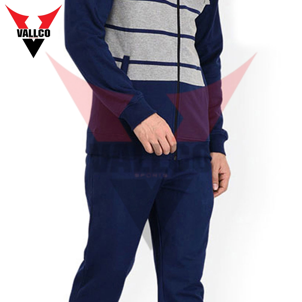 Blue Gray Color High Quality Made In Pakistan Best Supplier OEM Service Men Tracksuits - view 3