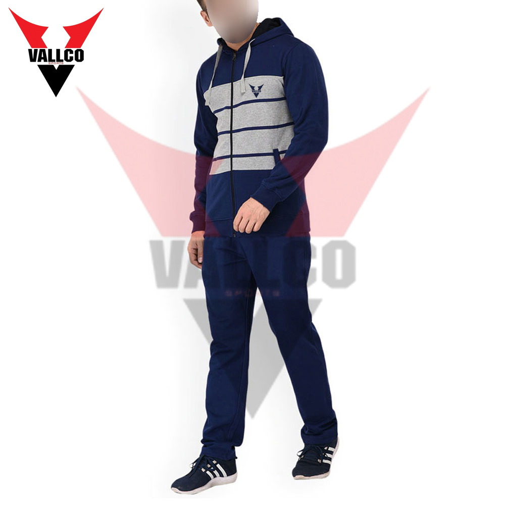 Blue Gray Color High Quality Made In Pakistan Best Supplier OEM Service Men Tracksuits - view 4