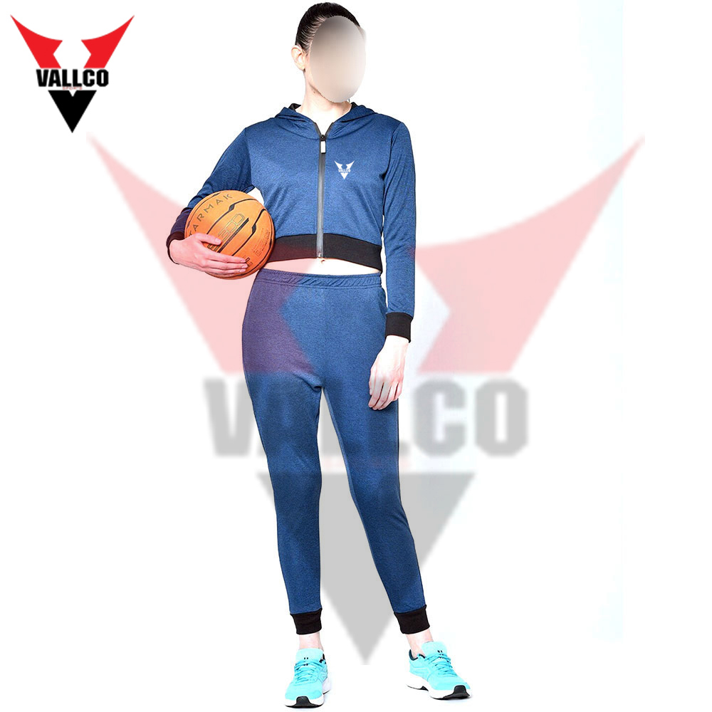 Zipper Style Blue Black 2 Piece Plus Size  Fitness Gym Wear Workout Clothing For Women Tracksuit - view 3