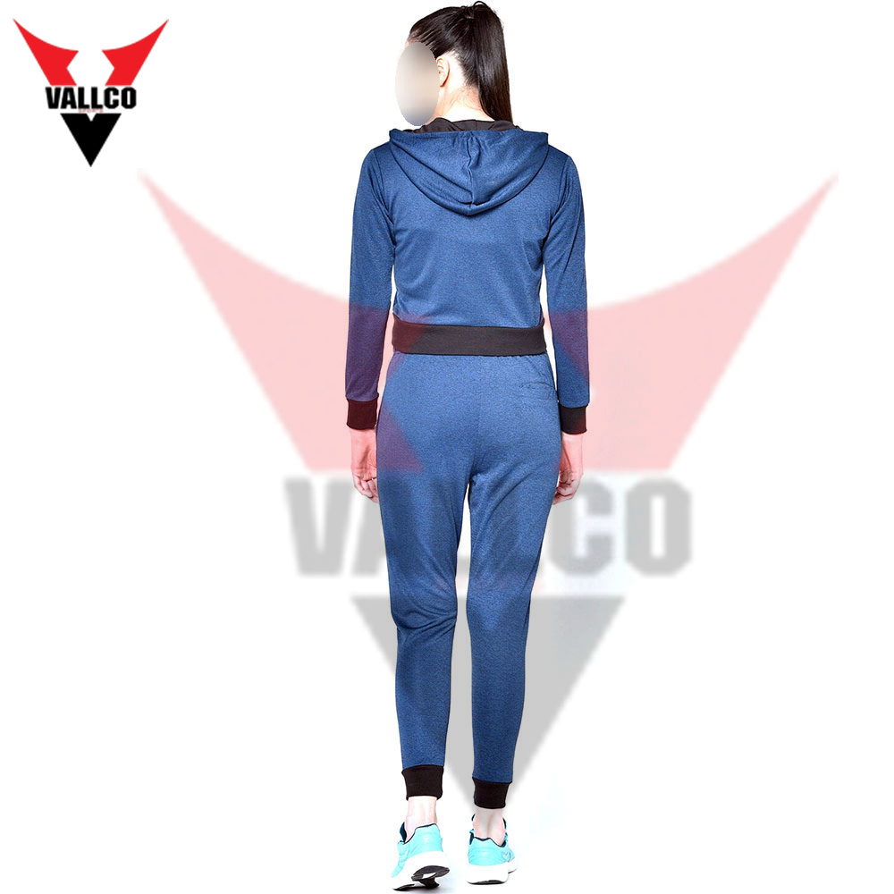Zipper Style Blue Black 2 Piece Plus Size  Fitness Gym Wear Workout Clothing For Women Tracksuit - view 16