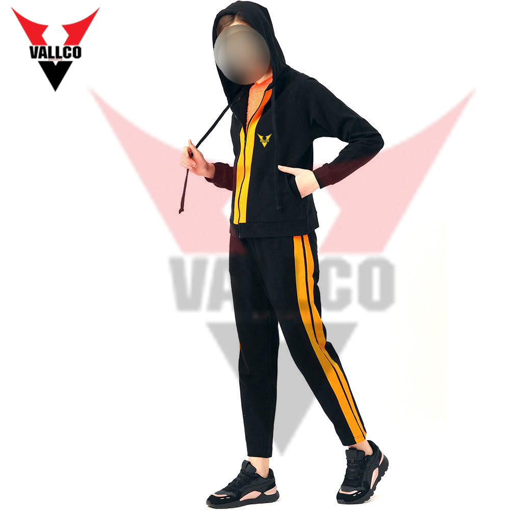 Hot Selling Women Black Yellow Tracksuit Set Best Quality Adjustable Size Women Tracksuit - view 2