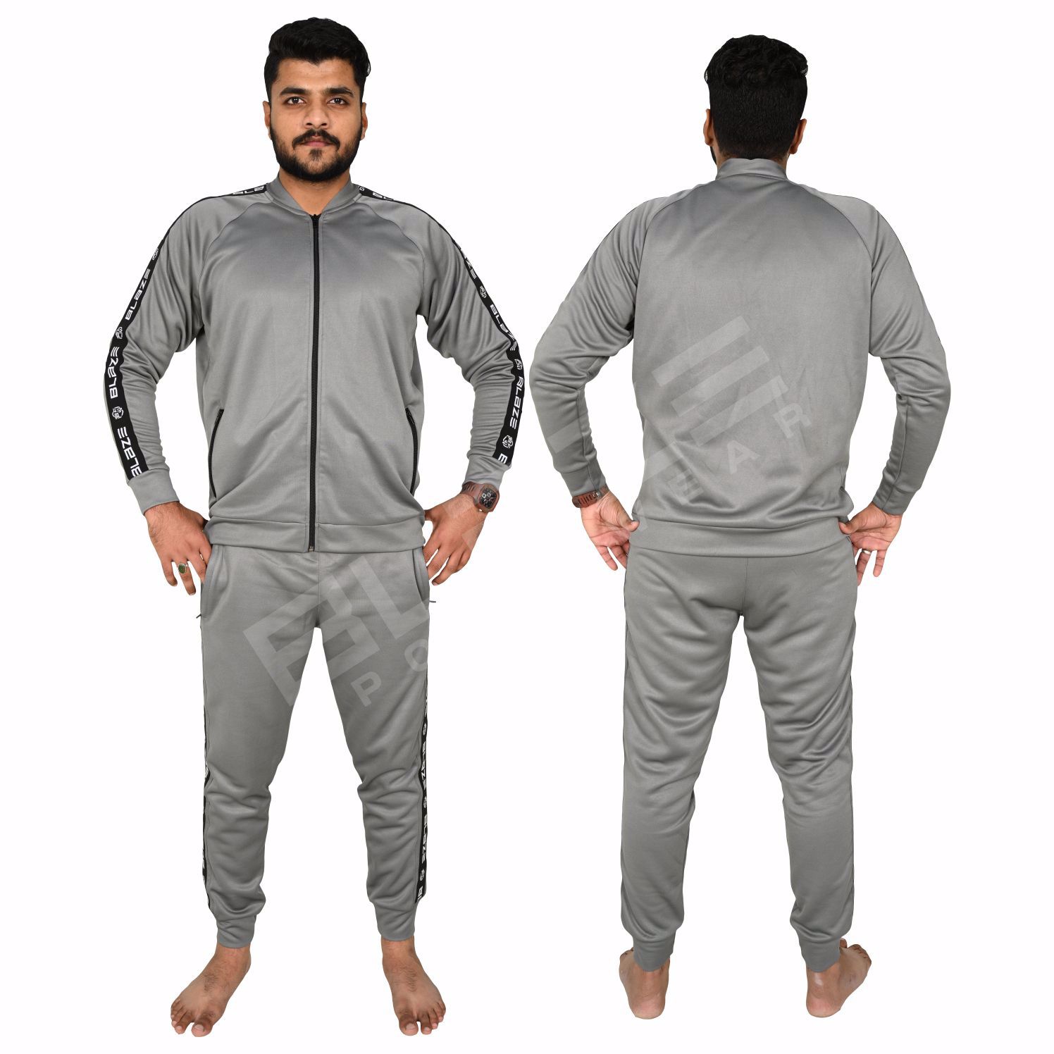 New Men Tracksuits Hooded Solid Color tracksuit and Autumn Winter Pullover Joggers Trousers50 - view 3