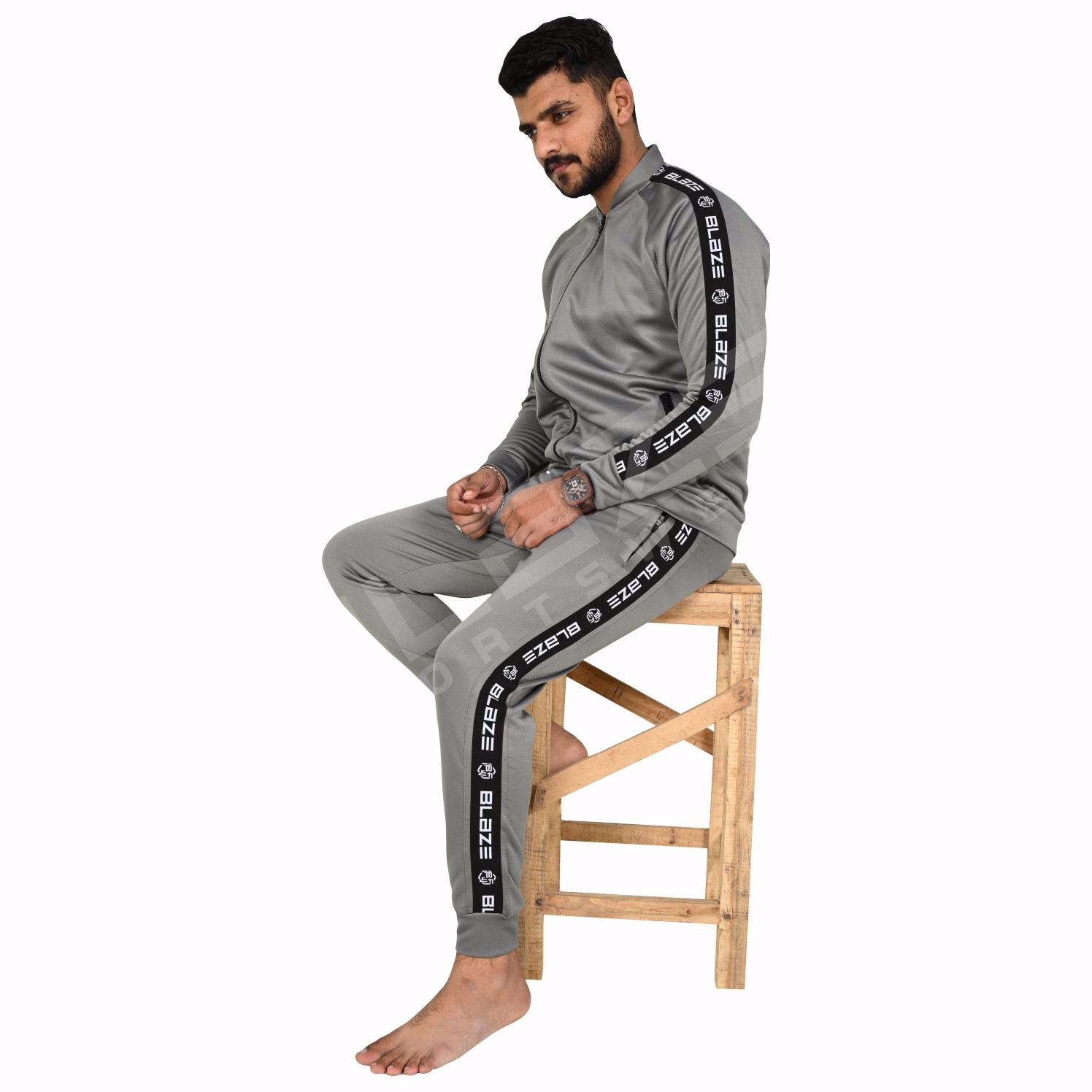 New Men Tracksuits Hooded Solid Color tracksuit and Autumn Winter Pullover Joggers Trousers50 - view 4