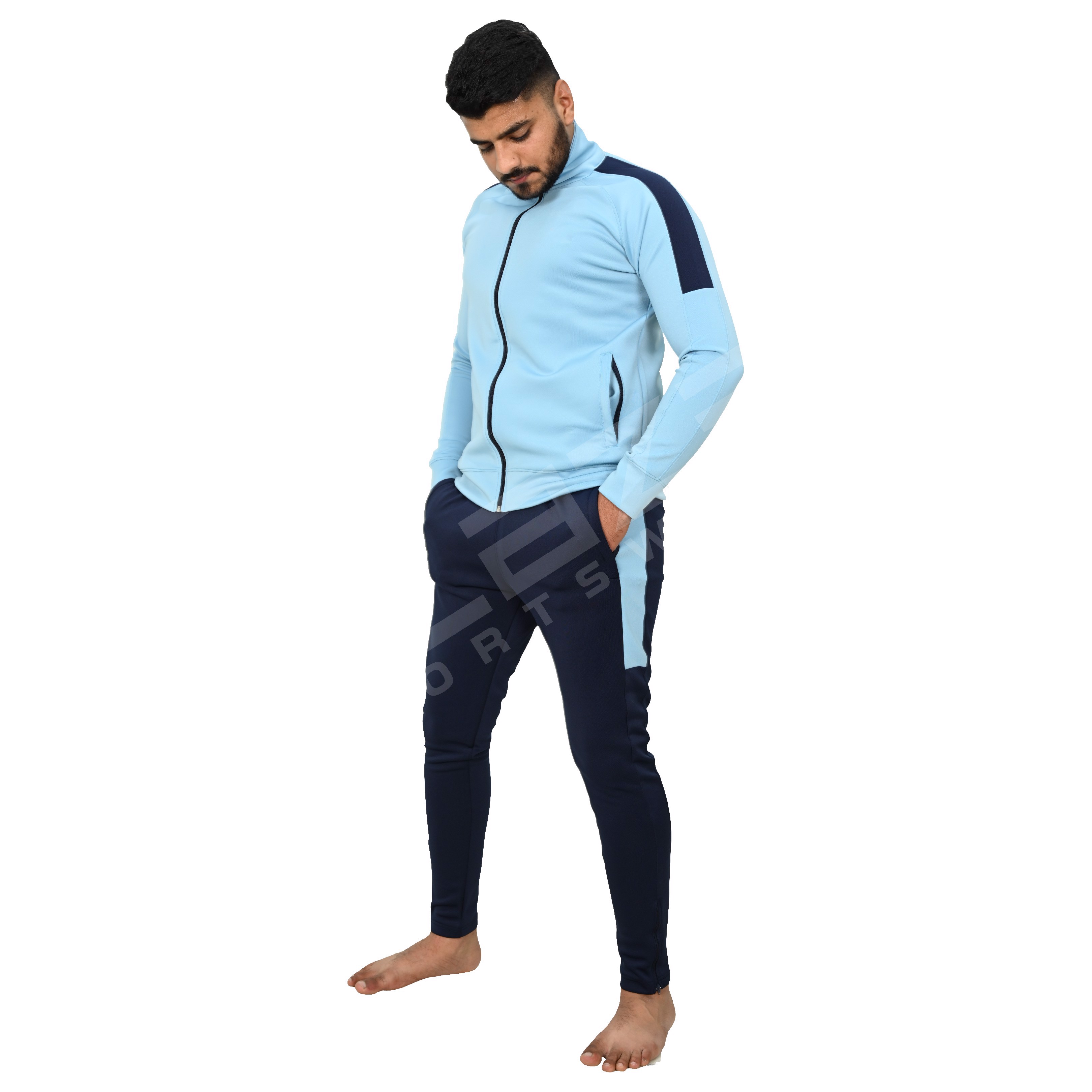 New Men Tracksuits Hooded Solid Color tracksuit and Autumn Winter Pullover Joggers Trousers50 - view 7