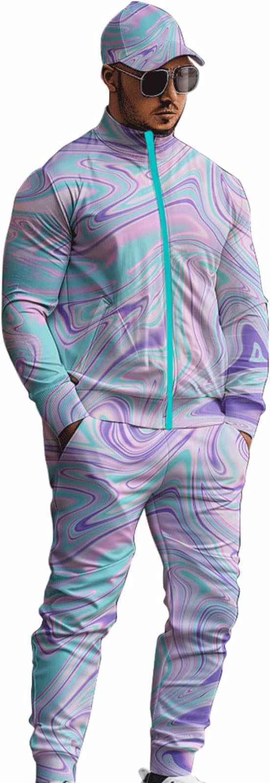 Mens Sublimated Tracksuit  Outfit Set for Sports - view 3